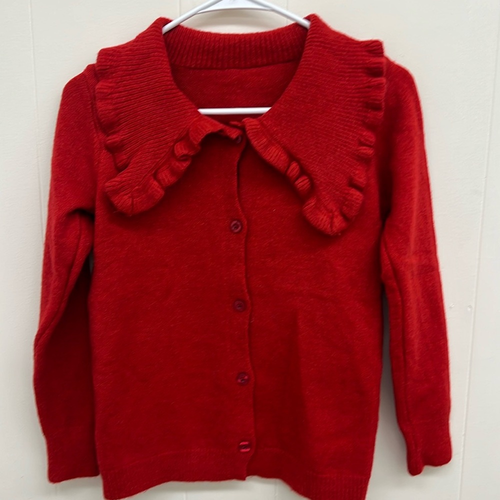 Ladies collared sweater.
